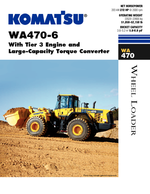 Încărcătoare pe roți Komatsu WA470-6