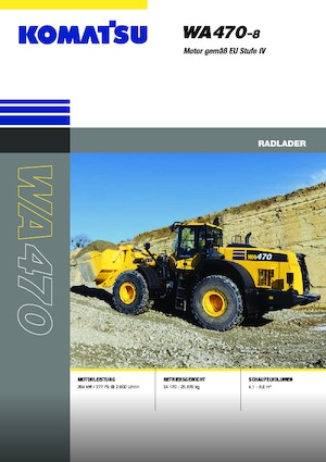 Încărcătoare pe roți Komatsu WA470-8E0