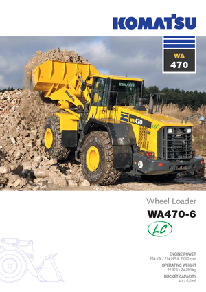 Încărcătoare pe roți Komatsu WA470LC-6
