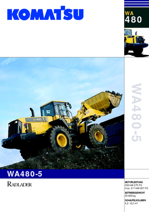 Încărcătoare pe roți Komatsu WA480-5