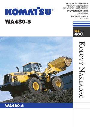 Încărcătoare pe roți Komatsu WA480-5