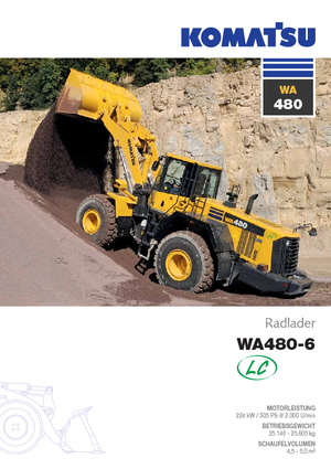 Încărcătoare pe roți Komatsu WA480-6