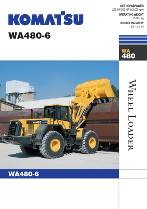 Încărcătoare pe roți Komatsu WA480-6