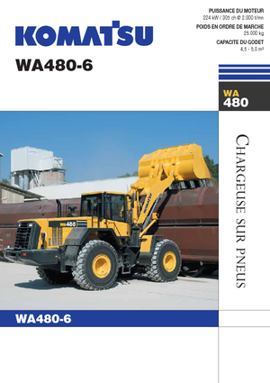 Încărcătoare pe roți Komatsu WA480-6