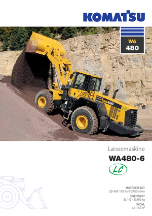 Încărcătoare pe roți Komatsu WA480-6