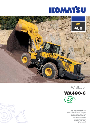 Încărcătoare pe roți Komatsu WA480LC-6