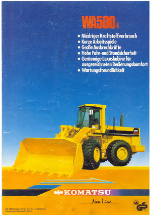 Încărcătoare pe roți Komatsu WA500-1
