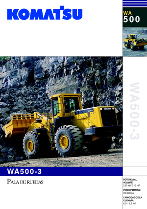 Încărcătoare pe roți Komatsu WA500-3