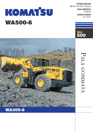 Încărcătoare pe roți Komatsu WA500-6