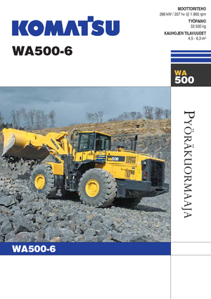 Încărcătoare pe roți Komatsu WA500-6