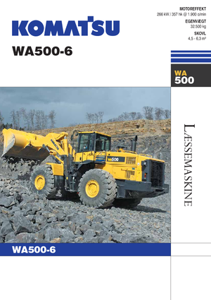 Încărcătoare pe roți Komatsu WA500-6
