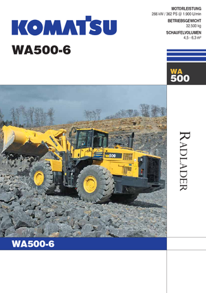 Încărcătoare pe roți Komatsu WA500-6