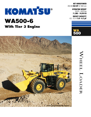 Încărcătoare pe roți Komatsu WA500-6