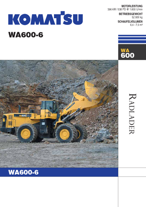 Încărcătoare pe roți Komatsu WA600-6