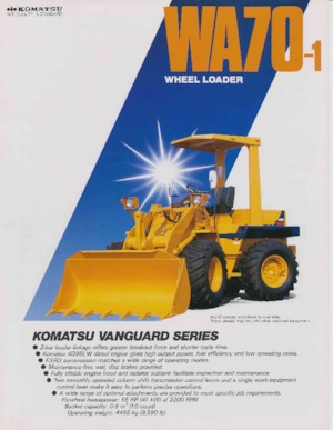Încărcătoare pe roți Komatsu WA 70-1