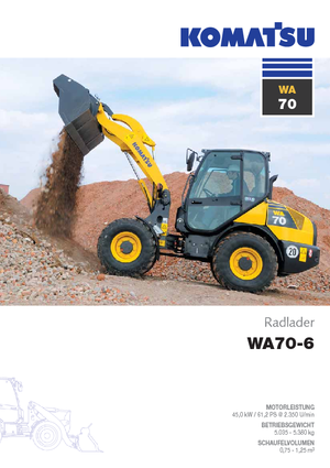 Încărcătoare pe roți Komatsu WA70-6