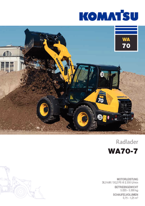 Încărcătoare pe roți Komatsu WA70-7