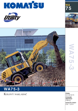Încărcătoare pe roți Komatsu WA75-3 Fleet