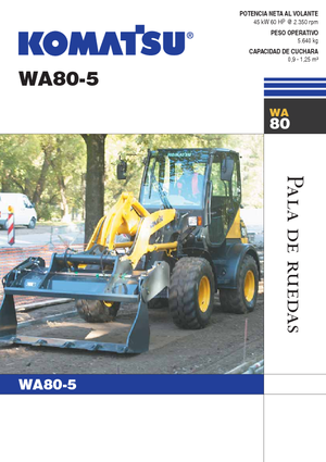 Încărcătoare pe roți Komatsu WA80-5