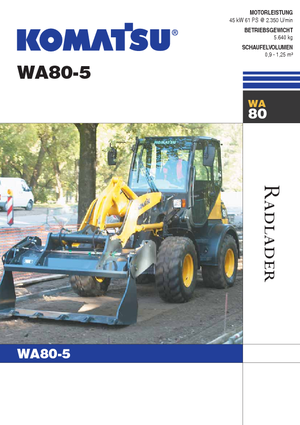 Încărcătoare pe roți Komatsu WA80-5