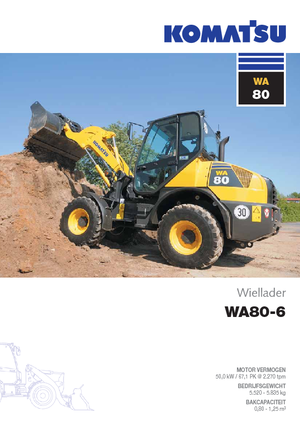 Încărcătoare pe roți Komatsu WA80-6