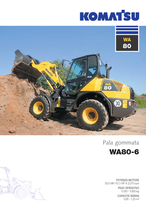 Încărcătoare pe roți Komatsu WA80-6