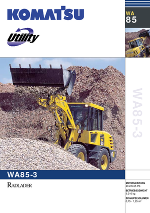 Încărcătoare pe roți Komatsu WA85-3