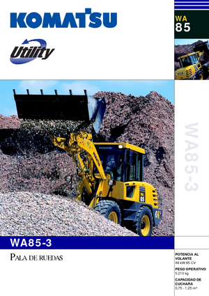 Încărcătoare pe roți Komatsu WA85-3