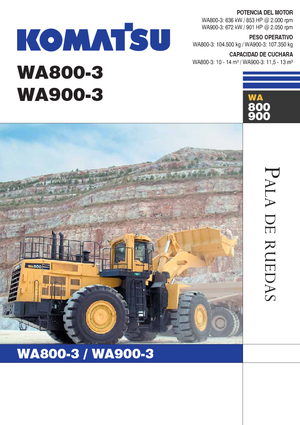 Încărcătoare pe roți Komatsu WA900-3