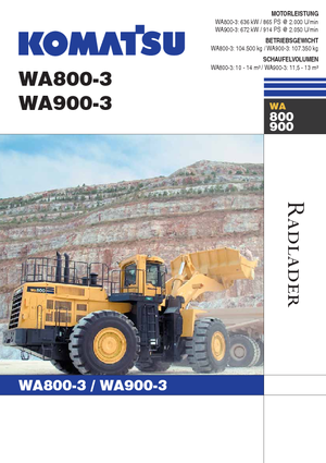 Încărcătoare pe roți Komatsu WA900-3
