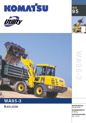 Încărcătoare pe roți Komatsu WA95-3