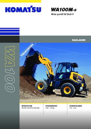 Încărcătoare pe roți Komatsu WA100M-8E0
