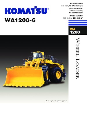 Încărcătoare pe roți Komatsu WA1200-6