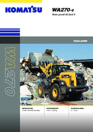 Încărcătoare pe roți Komatsu WA270-8E0