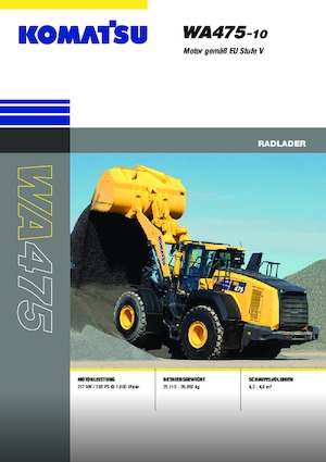 Încărcătoare pe roți Komatsu WA475-10E0