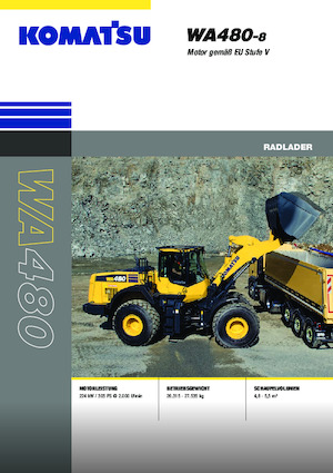 Încărcătoare pe roți Komatsu WA480-8E0