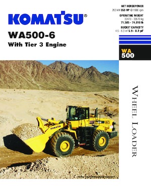 Încărcătoare pe roți Komatsu WA500-6