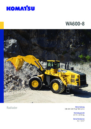 Încărcătoare pe roți Komatsu WA600-8E0