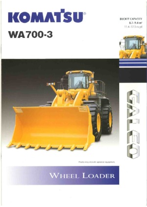 Încărcătoare pe roți Komatsu WA700-3A
