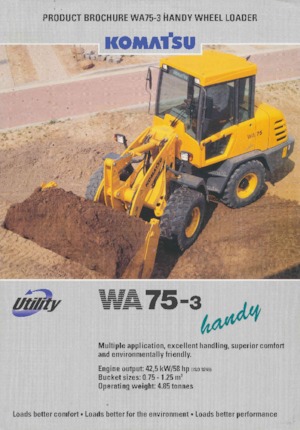 Încărcătoare pe roți Komatsu WA75-3