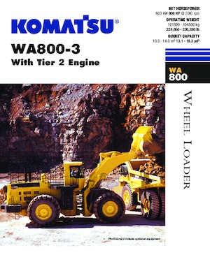 Încărcătoare pe roți Komatsu WA800-3