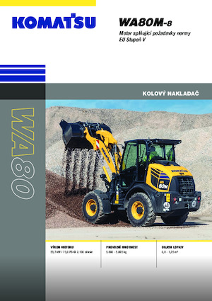 Încărcătoare pe roți Komatsu WA80M-8E0