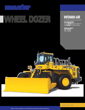 Buldozere pe roți Komatsu WD600-6R