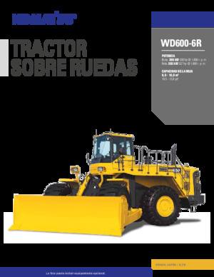 Buldozere pe roți Komatsu WD600-6R