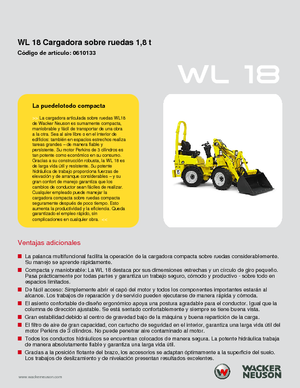 Încărcătoare pe roți Wacker Neuson WL 18