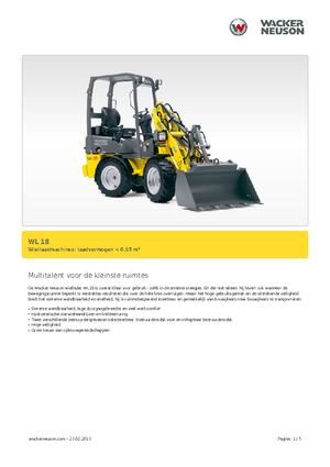 Încărcătoare pe roți Wacker Neuson WL 18