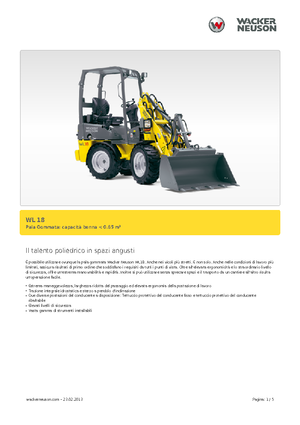 Încărcătoare pe roți Wacker Neuson WL 18
