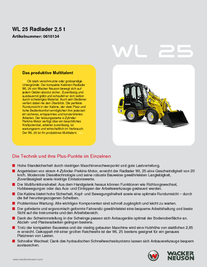 Încărcătoare pe roți Wacker Neuson WL25