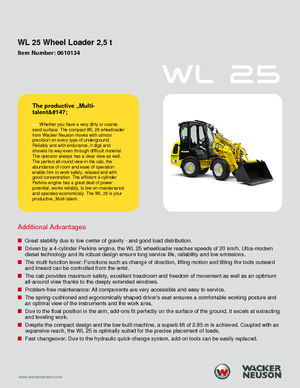 Încărcătoare pe roți Wacker Neuson WL25