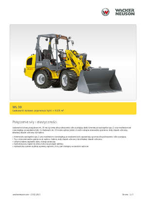 Încărcătoare pe roți Wacker Neuson WL 30